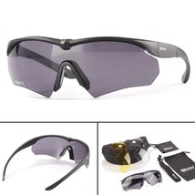 Tactical Safety Glasses Interchangeable 3 Lens Military Army Protection Goggles - £19.94 GBP