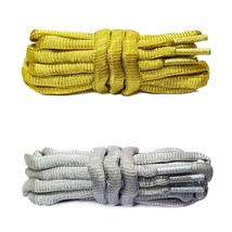 Metallic Gold Thread Thick Oval Shoe Laces Replacements Laces for Dunk S... - $7.99
