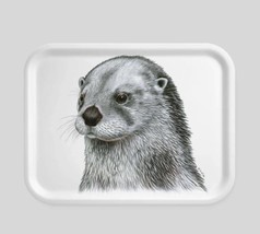 Otter Swedish Sm Rectangular Tray Artist Designed Made in Sweden Collect... - £46.56 GBP