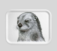 Otter Swedish Sm Rectangular Tray Artist Designed Made in Sweden Collect... - £45.83 GBP