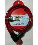 Zhonli  36 Inch Bike Locks Cable Lock Coiled Secure Keys Bike Cable Lock... - $12.86