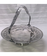 Silver Plated Wedding Flower Basket Midsilcraft Middletown Connecticut ￼... - £34.52 GBP