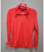 Sunice 1/4 Zip Women Small Petite Long Sleeve Shirt Gym Run Cruise Coral... - $388.31 MXN