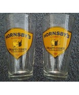 Hornsby&#39;s Draft Cider Pubdrafts Pint Beer Glasses Lot of 2  - £17.11 GBP