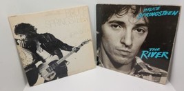 2 VTG Bruce Springsteen Born to Run &amp; The River LP Vinyl Record Lot USA As Is - £19.44 GBP