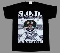 S.O.D. Sod Stormtroopers Of Death Sod Black Cotton T-Shirt - £8.01 GBP+