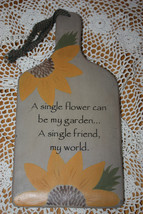 Sabrina Wingren Sunflower Wooden Cutting Board #32215 Hearthside Collection - £7.11 GBP