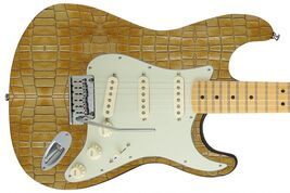 Guitar Skin Axe Wrap Re-skin Light Golden Turtle Shell Snake Skin 687 - $27.71+