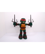 Teenage Mutant Ninja Turtles TMNT Stretch N&#39; Shout Raphael Figure 9&quot; Works - $218.32 MXN