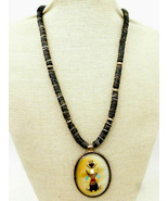 Southwestern Sterling Silver-Tone Multi-Gemstone Inlay Figural Pendant N... - $1,161.83 MXN