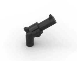 Revolver Handgun Pistol Black Gun Blocks Minifigures - $1.27