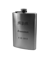 8oz Customized Flask with your name and up to 3 lines - £16.90 GBP