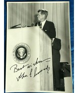 1963 John F Kennedy Photo 8x6 JFK Best Wishes Laramie Wyoming No COA Mes... - £177.04 GBP