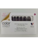 Color Street SMOKE&#39;S ON YOU Real Nail Polish Strips Purple Gray Black RE... - £25.40 GBP