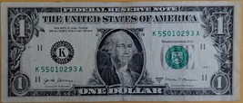 US$1 2017A Fancy Serial Number A Over Inked #5 - $3.95