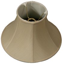 Royal Designs Shallow Bell Lamp Shade, UNO Floor Lamp, Beige, 6&quot; x 13&quot; x 9&quot; - £48.97 GBP