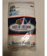 Vintage 1989 Fruit of the Loom Men&#39;s Briefs White Cotton M 34/36 Med (Da... - $65.00