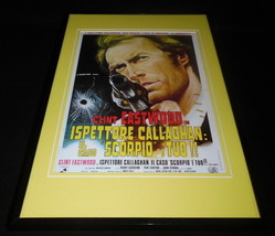Dirty Harry Italian 11x17 Framed Repro Poster Display Clint Eastwood - $49.49