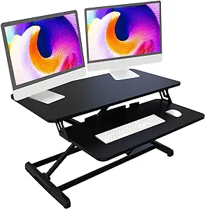 Pro Plus Standing Desk Converter, 35 Inch Sit Stand Up Desk Riser, Heigh... - $333.99