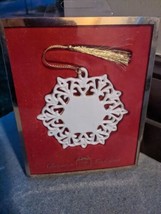 Lenox  2003   Snowflake Christmas Tree Ornament in Box - $35.00