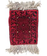 Handmade vintage Afghan Ersari mat 0.7&#39; x 0.9&#39; (24cm x 29cm) 1970s - £205.42 GBP