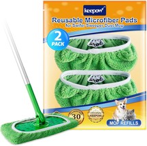 Reusable Microfiber Mop Pads for Swiffer Sweeper Mop Washable Wet Pad Re... - £16.63 GBP