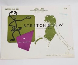 Vintage Stretch &amp; Sew Ladies Shell Ann Person Pattern No 350 1967 Uncut USA - $17.77