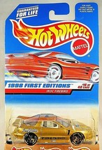 1998 Hot Wheels #653 First Editions 16/40 IROC FIREBIRD Gold w/GDYR Black 5 Sp - £6.95 GBP