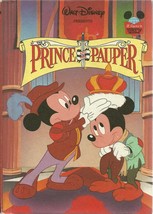 Prince And The Pauper Walt Disney Mickey Mouse Hardcover Book 1993 - £7.80 GBP