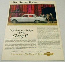 1962 Print Ad Chevy II 300 4-Dr Sedan Chevrolet Horses,Barn - $14.00