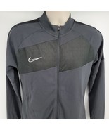 Nike Dry Academy Pro Woven Full Zip Jacket Women&#39;s Medium Gray Black BV6... - $29.65