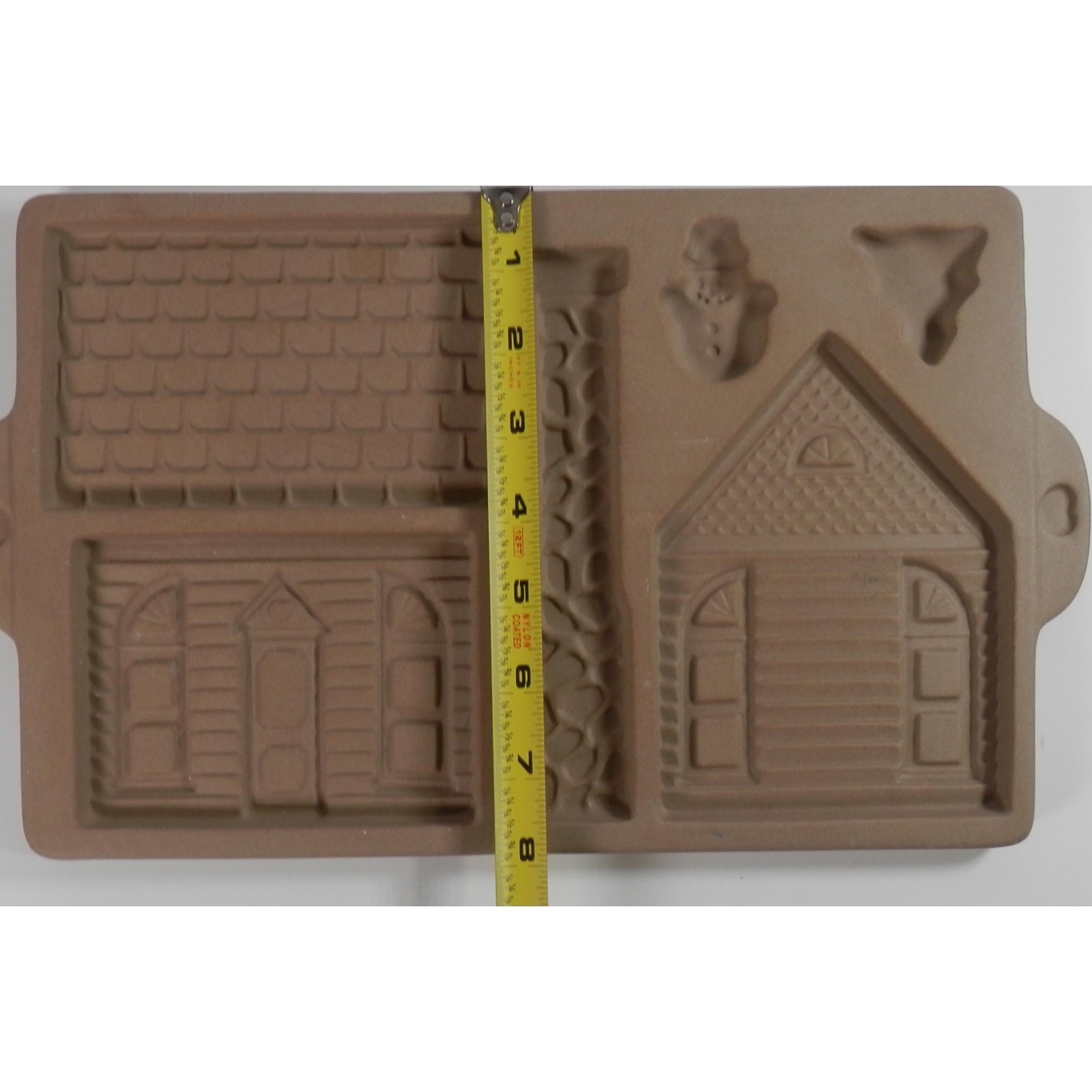 Vtg 1992 Gingerbread House Stoneware Oven Baking Mold Holiday 5.5" Item image 6