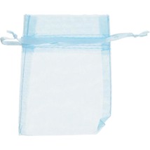 Wedding Blue Party Favor Organza Bags Amscan 24 Pieces 4&quot;H x 3&quot;W - £3.09 GBP