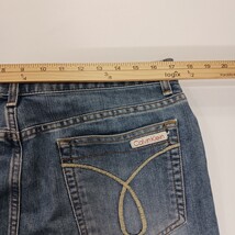 Calvin Klein Jeans ZJ29V5769 Women's Blue Denim Frayed Mini Skirt Sz 13 Waist 34 image 5