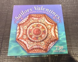 Ceaco Sailors&#39; Valentines 750 Piece Jigsaw Puzzle Octagon Flower Shells Complete - £15.04 GBP