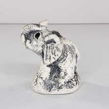 Mt St Helens Volcanic Ash Elephant Miniature Figurine Lucky Trunk Up - £10.34 GBP