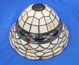 Tiffany Style Hard Plastic Decorative Lamp Shade - £52.25 GBP