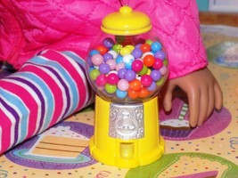 Yellow Gumball Machine High quality fits American Girl Our generation Dolls - £11.73 GBP