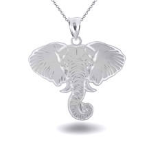 925 Sterling Silver Elephant Symbol of Luck Pendant Necklace - $23.90+