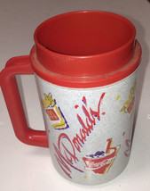 Mcdonalds Vintage Fries &amp; Coca-Cola Theme Multi-Logo Plastic Mug (Missin... - $13.88