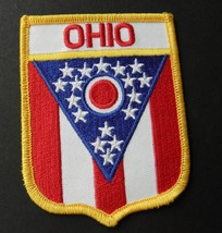 Ohio Embroidered Shield Patch Us State Sew On Or Iron On 2.75 X 3 Inches - £4.50 GBP