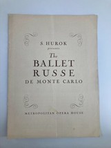 1939 Metropolitan Opera House S. Hurok The Ballet Russe de Monte Carlo - £15.12 GBP