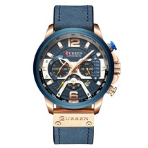Curren Men Watch Wristwatches Calendar Waterproof Man Sports Watches Clock For M - $76.26