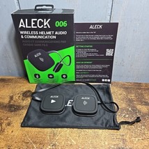 Aleck 006 Black Wireless Bluetooth Push To Talk Helmet Audio &amp; Communica... - £41.19 GBP