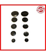 Lot of 50 Flush Mount Black Hole Panel Plugs, 1/4&quot; to 1&quot; Sizes for Auto ... - $420.71 MXN