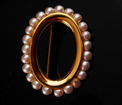 Edwardian pearl Brooch - Vintage Napier petite pin - estate jewelry - couture ne - £67.15 GBP