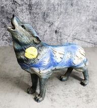 Moon Mountain Native Tribal Howling Wolf Totem Spirit Figurine Collectio... - $25.99