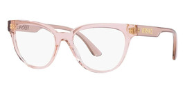 Versace VE3315 5339 Eyeglasses Transparent Pink Frame Demo Lens 54mm - £94.99 GBP