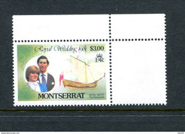 Montserrat 1981 Royal Wedding Inverted Watermark MNH 14342 - £15.51 GBP