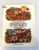 Dover Coloring Book Mushrooms Of The World Jeannette Bowers Unused Nature Study - £6.00 GBP
